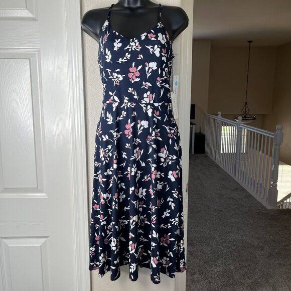 NWT Nine Britton Stitch Fix Angie Stretch Floral Knit Midi Dress Sz Small #441 - Picture 3 of 10